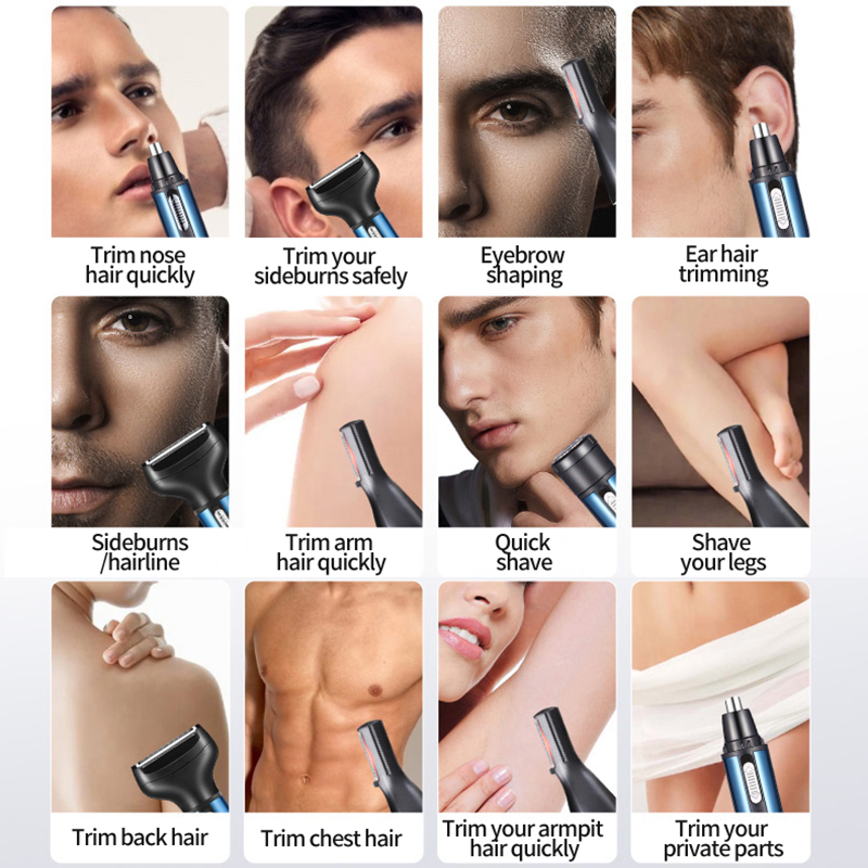 Electric Nose Ear Hair Trimmer - 4 In 1 Esc ulasan dan harga