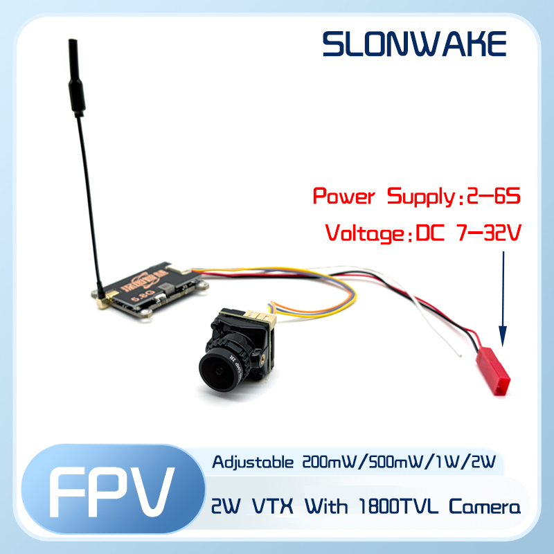SLONWAKE 5.8G 56CH 2W transmit - Fpv Camera ulasan dan harga
