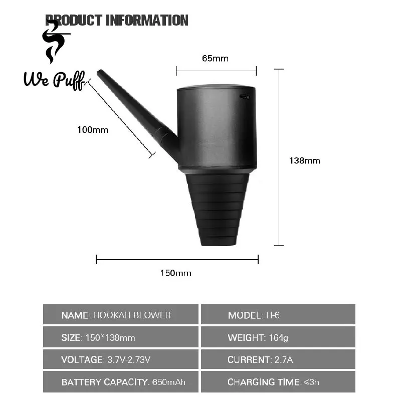WE PUFF Shisha Blower Automati - Smoke Stopper ulasan dan harga