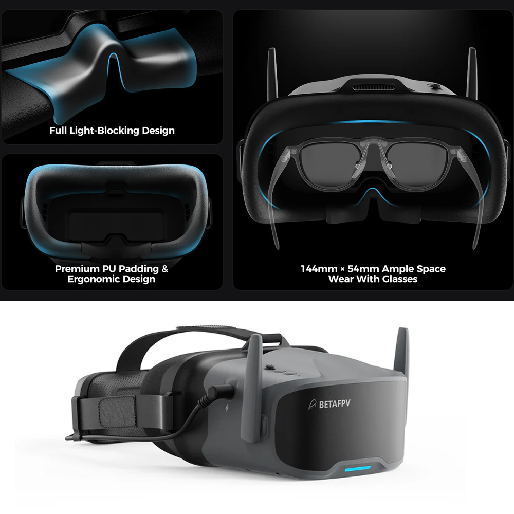 BETAFPV VR04 FPV Goggles HD Pr - Goggles Fpv ulasan dan harga