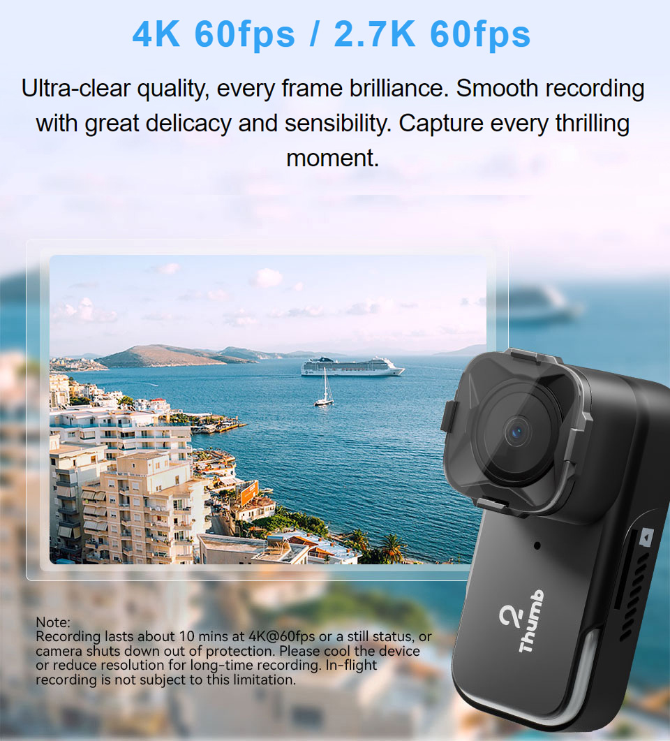 New Version RunCam Thumb 2 4K  - Runcam Camera ulasan dan harga