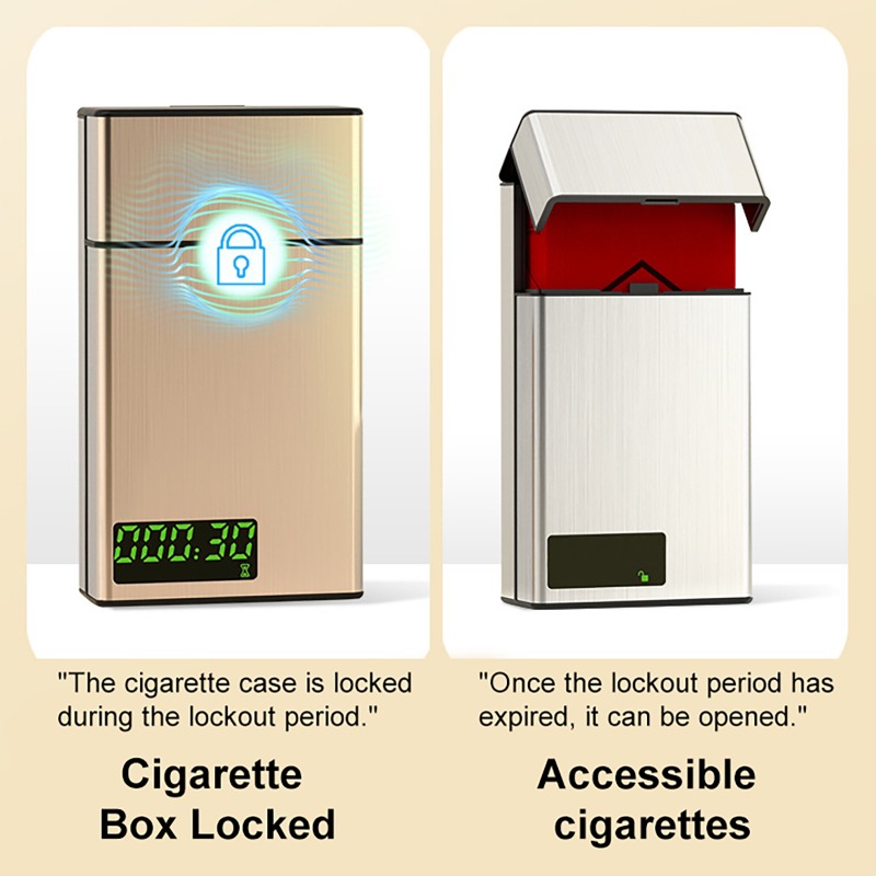 Smart Cigarette Box Aluminum S - Smoke Stopper ulasan dan harga