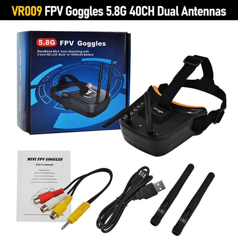 VR009 FPV Goggles 3.0 Inch 480 - Goggles Fpv ulasan dan harga