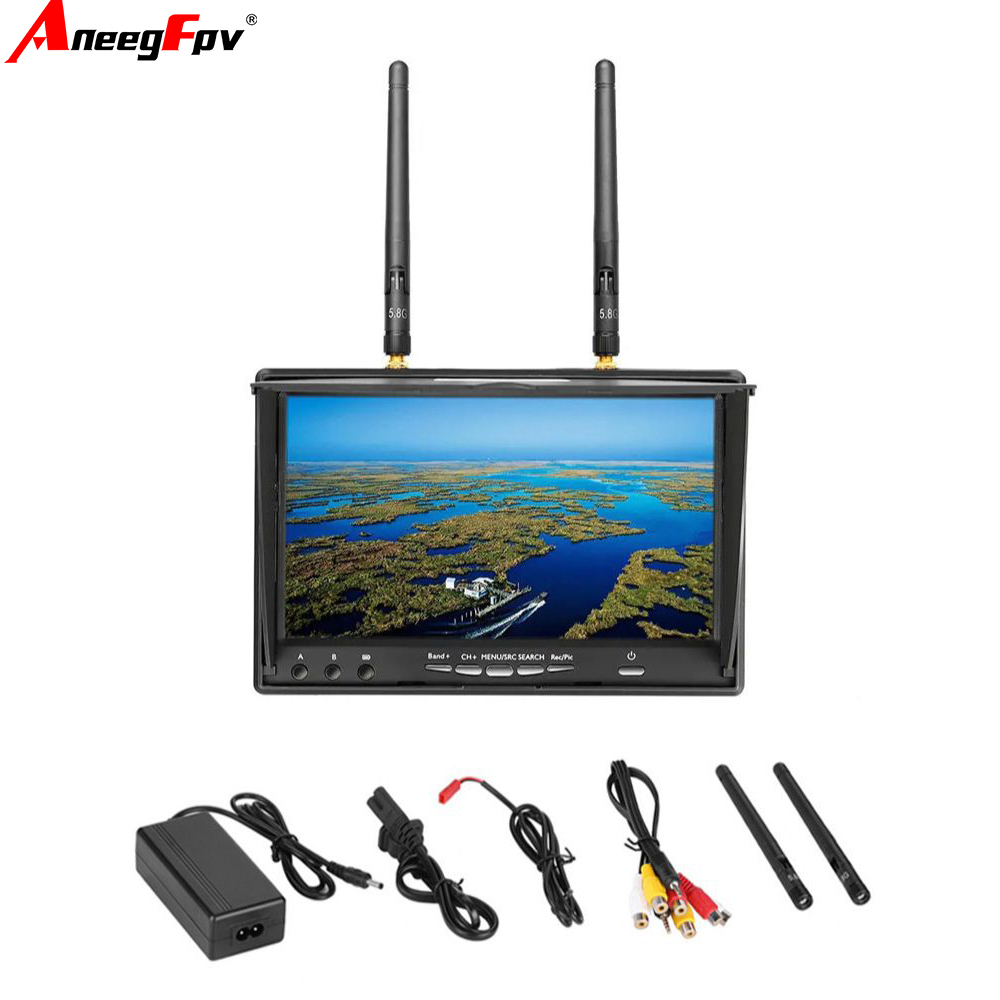 LCD5802D LCD5802S 7 Inch 5.8G  - Goggles Fpv ulasan dan harga