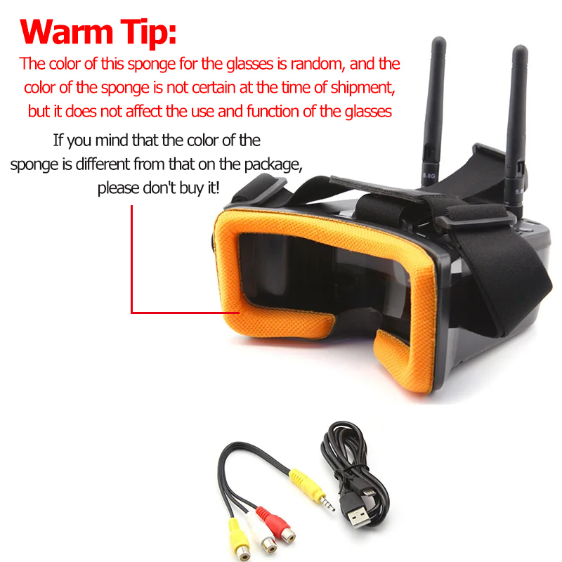 VR009 FPV Video Goggles 3Inch  - Goggles Fpv ulasan dan harga